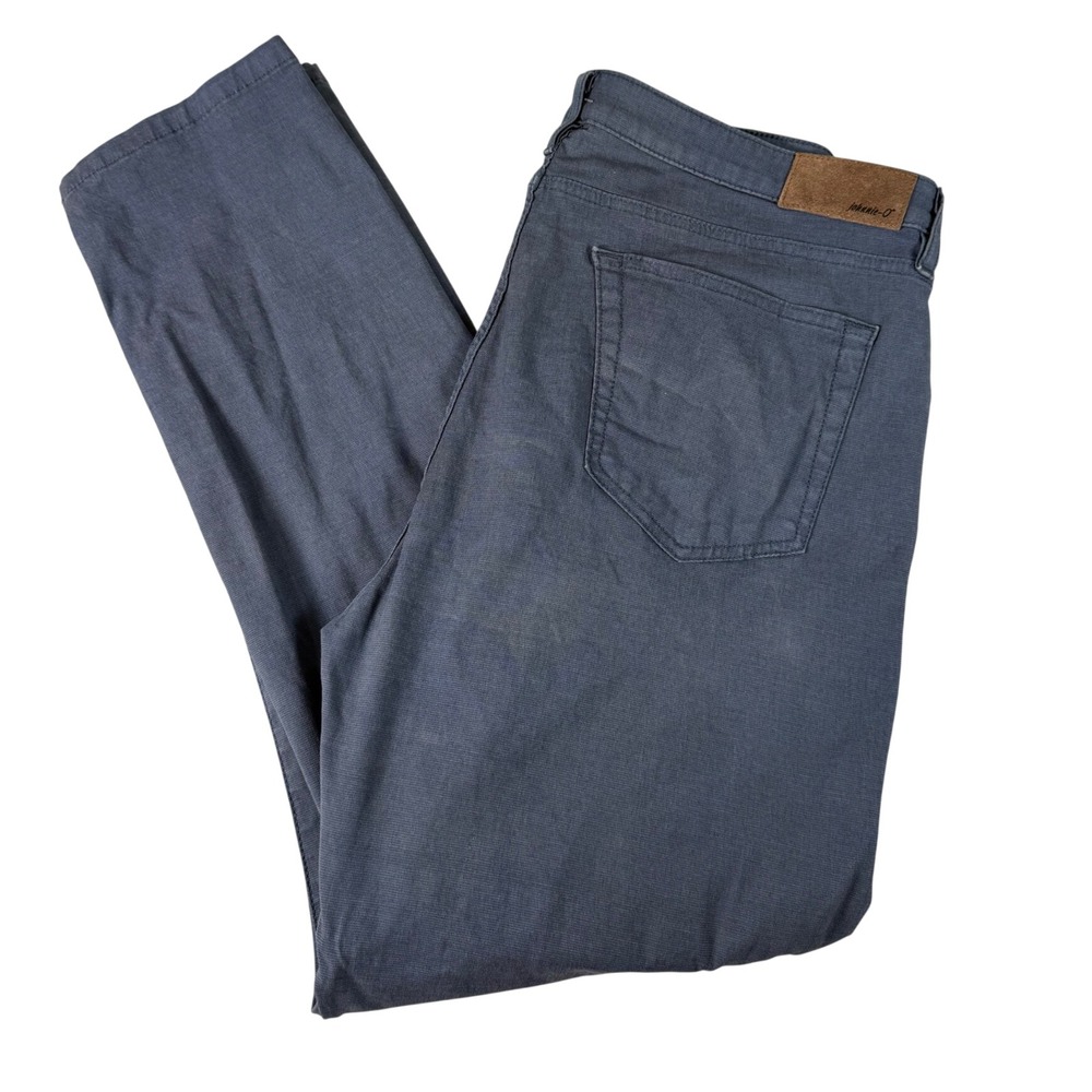 johnnie-O Pants Mens 38x30 Blue Cotton Blend Casual Stretch Golf Resort Preppy